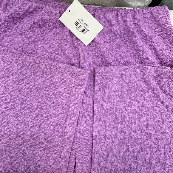Minkpink Lilac Unity Textured Pants Womens Medium Australia Wide Leg - Picture 8 of 9